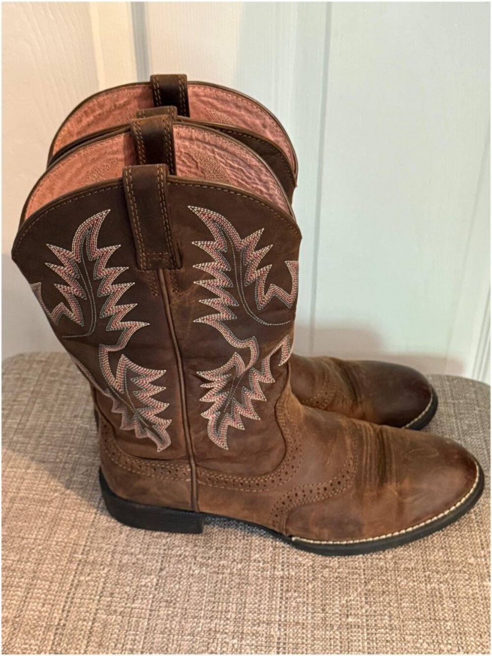 Ariat Heritage Stockman Western Boot Driftwood Brown Women's Size 9.5
